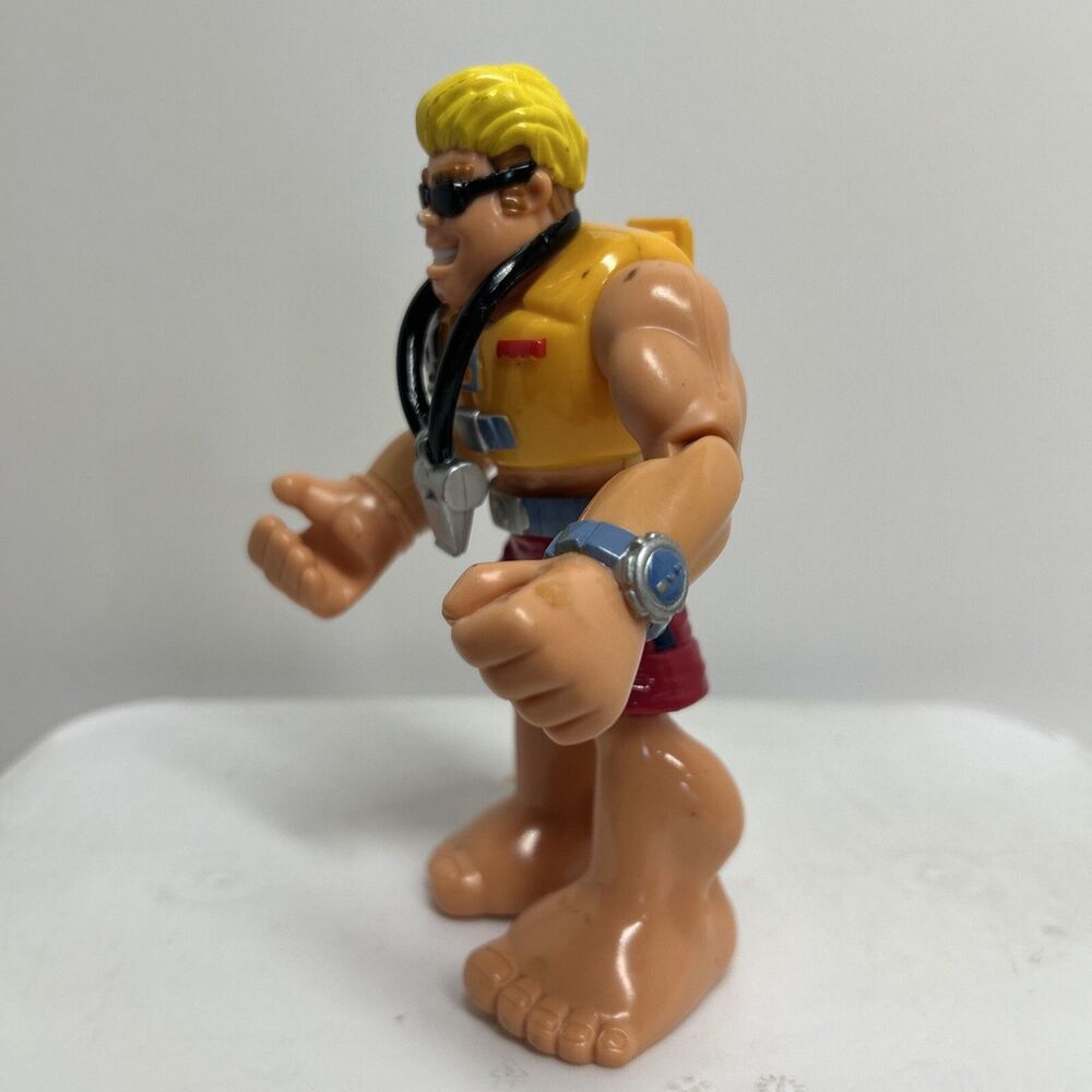 🔥Rescue Heroes Sandy Beach Lifeguard Action Figure 2002 Fisher Price - Picture 4 of 6